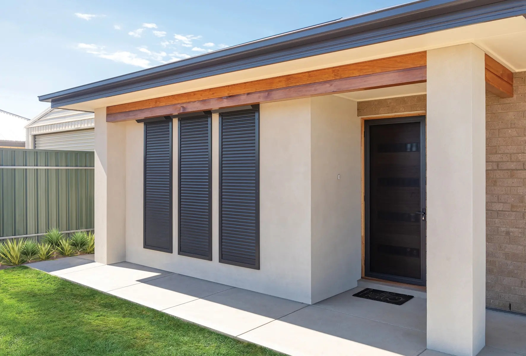 Roller shutters installation